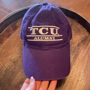 VINTAGE TCU Alumni Cap Baseball Hat Texas Christian University Purple
